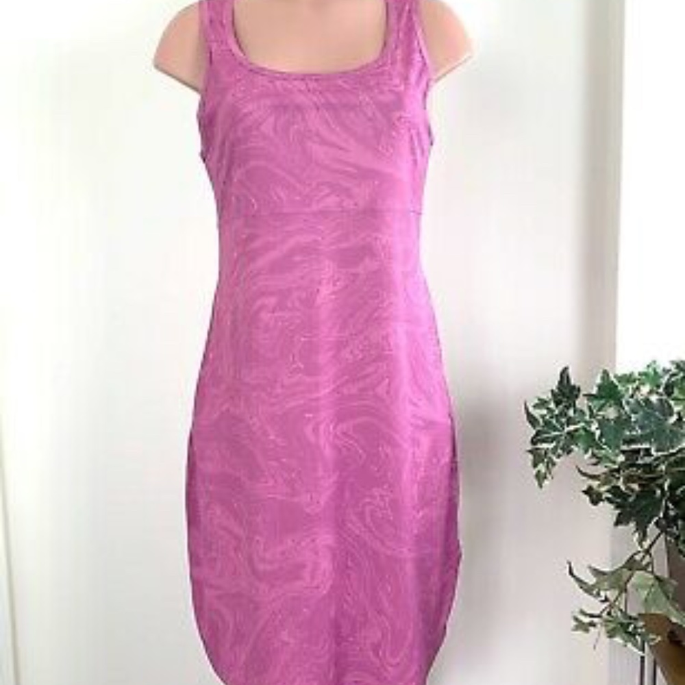 COLUMBIA OMNI SHIELD Shirt Dress Size Medium Pink